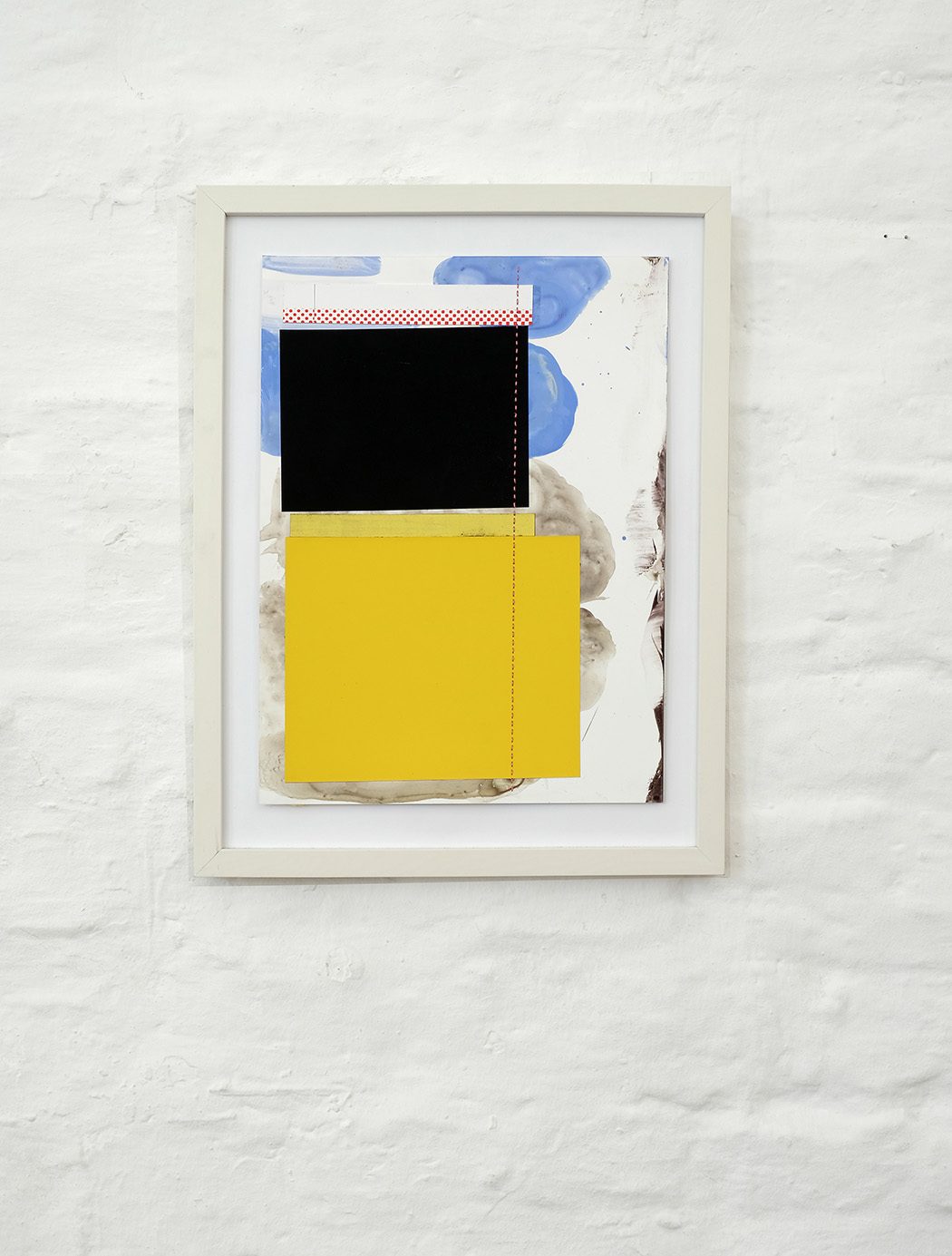 Dan Devening,acryl collage on paper