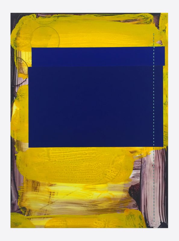 acrylic, collage on yponpaper 33,5x25cm